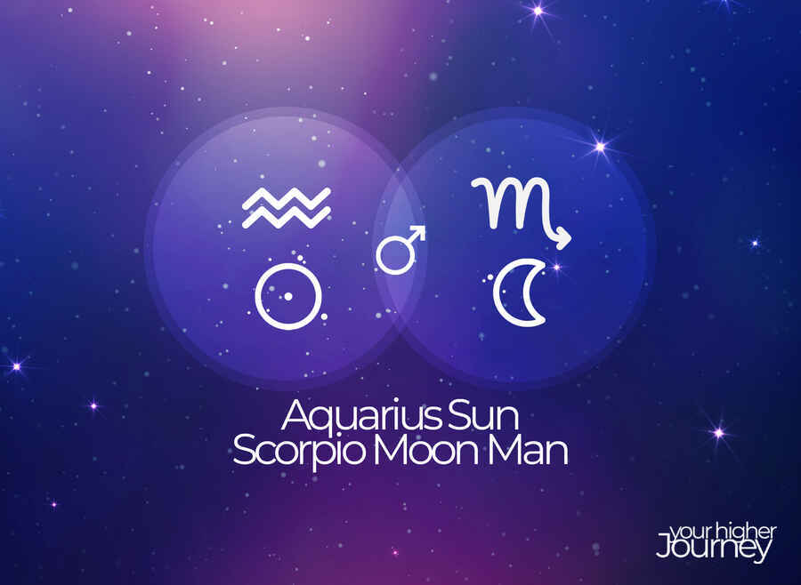 Aquarius Sun Scorpio Moon Man