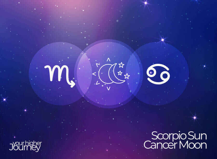 Scorpio and Cancer Sun and Moon Tattoo - wide 1