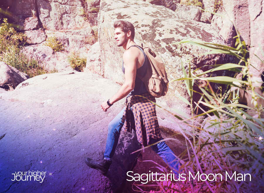 Sagittarius Moon Man