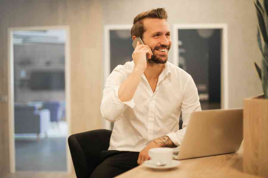 Man chatting on phone