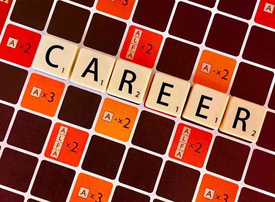 Career spelt out in scrabble