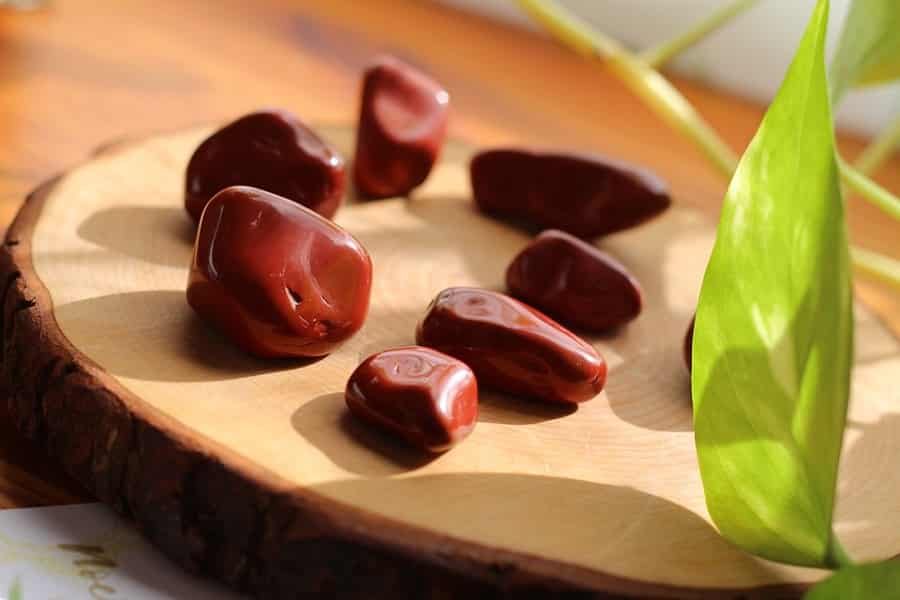 Red jasper stones